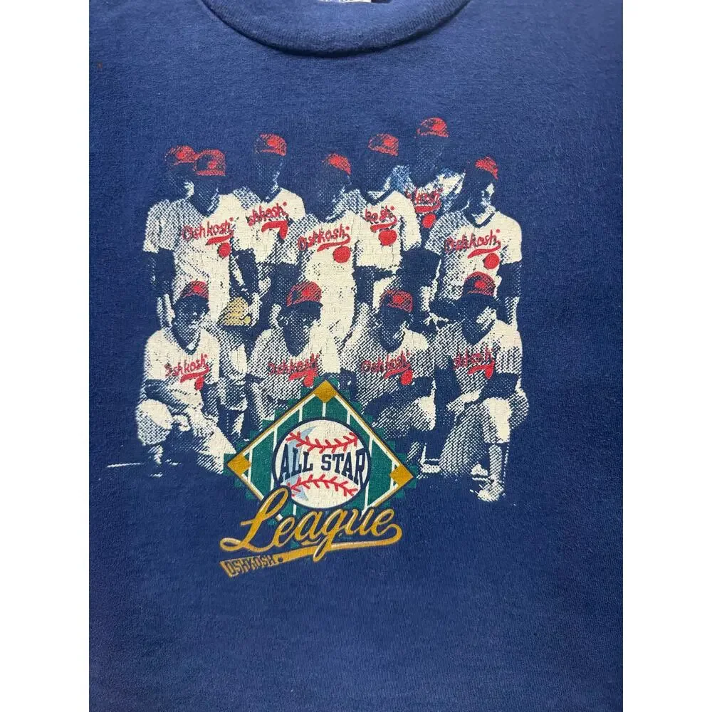 Vintage OshKosh Baseball League Shirt 2T boys tee y2k